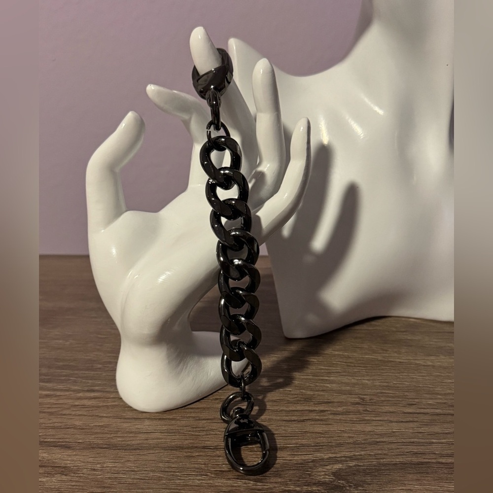 Bag chain chunky gunmetal